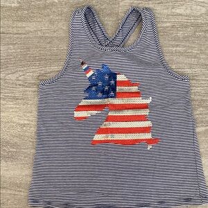 Striped Unicorn Tank Top